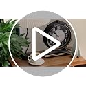 Vintage 10-Inch Silent Desk Clock, Non-Ticking Retro Mantel Table Clock