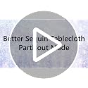 Partisout Royal Blue Sequin Tablecloth 50x80 Inch for Weddings & Events
