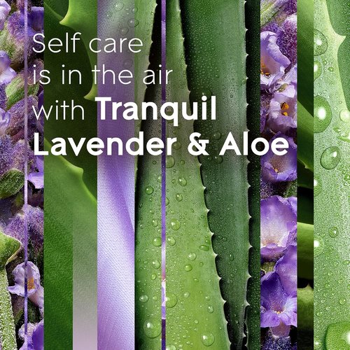Glade PlugIns Refills Air Freshener - Tranquil Lavender & Aloe Scent, 5 Count | 3.35 Fl Oz