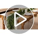 2PCS 6FT Lifelike Norfolk Pine Garland for Christmas Home Decor - Fake Holiday Wreath