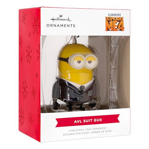 Hallmark Despicable Me 4 Gus Minion Christmas Ornament - AVL Suit Variant
