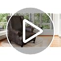 2-Piece Stretch Wingback Chair Covers - Soft Leather Look, Brown