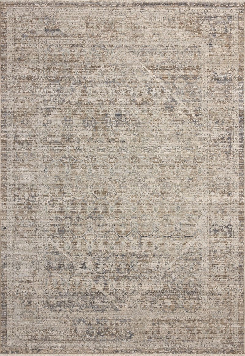 Loloi Chris Loves Julia Ida Collection IDA-06 Slate/Natural 2'-7" x 8'-0", .19" Pile Height, Runner Rug