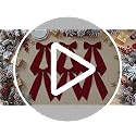 Riceshoot Earth Tone Velvet Christmas Bow Set - Large Holiday Tree Decor, 6 Pack