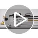 Matte Black Adjustable Curtain Rod 18-45 Inch, 5/8 Inch Small Window Rod