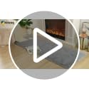 Soft Fluffy Runner Rug 2x6, Non-Slip Grey Shag Carpet for Bedroom or Nursery