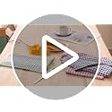 Cotton Kitchen Dish Cloths 8-Pack - 12x12 Soft Absorbent Dish Rags