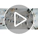 Breling Classic 2 Pack Penguin Felt Garlands - Winter Christmas Decorations