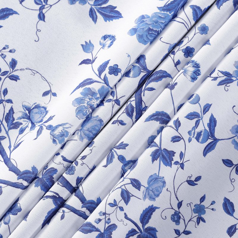 Laura Ashley Decorative Tablecloth, Wrinkle and Stain Resistant, Spillproof Water Repellent, Easy Care Washable Polyester Fabric for Dining, Kitchen, Holiday and Party, 60" x 120", Charlotte