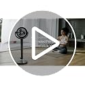 DREO Pedestal Fan for Bedroom, 120° Oscillating Quiet Floor Fan with DC Motor