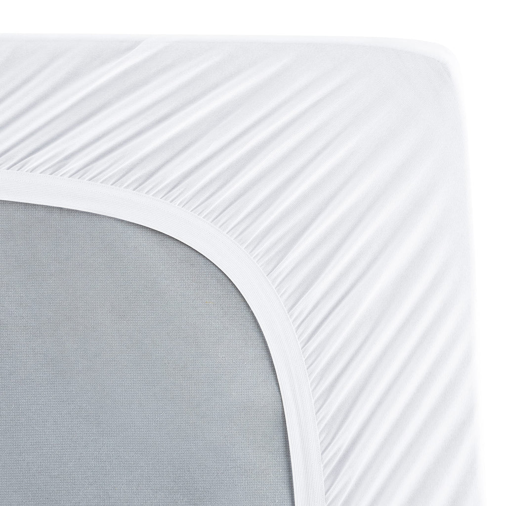 Serta ComfortSure Queen Mattress Cover, Fitted Pillow Top Mattress Pad, Super Soft and Breathable Quilted Cotton Protector with 18" Elastic Deep Pockets for Secure Fit, White