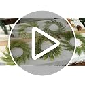 Christmas Pine Needles Placemat Set of 6 - Artificial Wreath Charger for Festive Table Decor