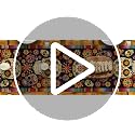 Flowers Sugar Skull Mexican Day of The Dead Table Runner 13 x 120 Inches - Red & Blue Variation