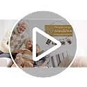 Grandparents Photo Frame Gift - 13.5x5.5in Wood Frame with 6 Clips