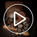 G&J's Finest Mahogany Whiskey Smoker Kit with Quad Torch & Gift Set - Classic Box