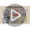 Mini Prayer Quilt with Cross - Handcrafted Spiritual Keepsake
