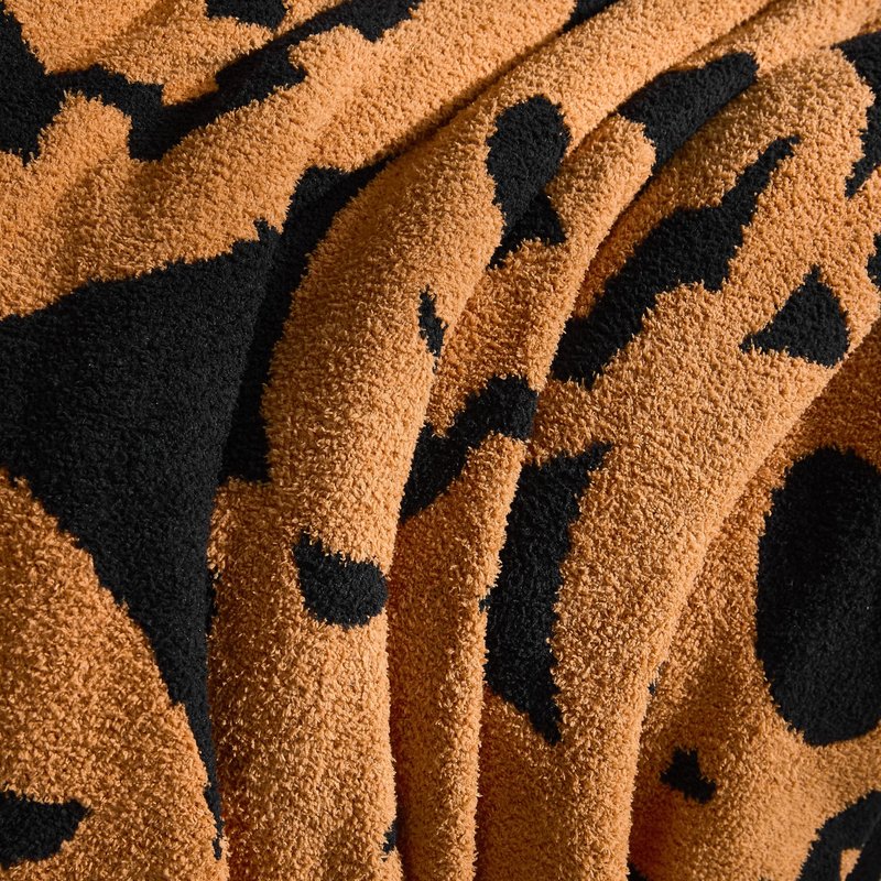 WDCOZY Halloween Throw Blanket Reversible Super Soft Knitted Blankets for Couch Bed Sofa Microfiber Warm Cozy Comfy Lightweight Fall Comfort Fluffy Fuzzy Knit Blanket Cute 50x60 Inches Pumpkin