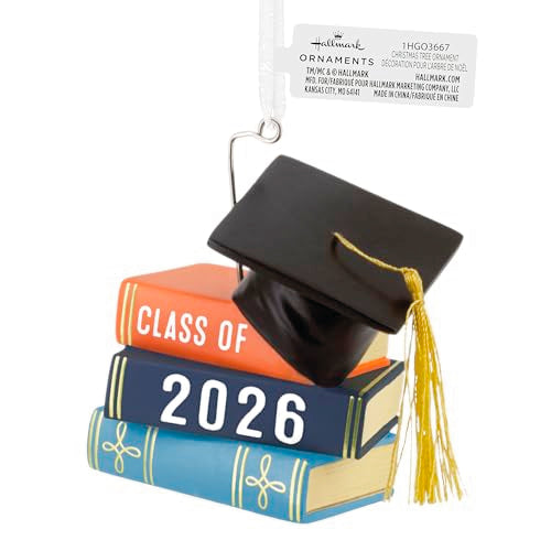 Hallmark Graduation 2026 Ornament - Cap & Books Keepsake