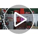 Syhood 9.5 Inch Red Rectangle Jewel Ornament for Christmas Tree, Festive Decor