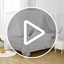 Soft Sheer White Chiffon Canopy Bed Curtain Set for Queen Size Bed