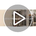 3-Tier Rolling Kitchen Microwave Cart with Adjustable Shelf & Hooks