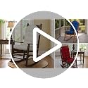 Non-Slip Rocking Chair Cushion 44x19-Inch Soft Chenille Pad