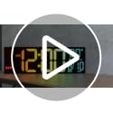 16.2-Inch Digital Wall Clock with Bluetooth Sync and RGB Large LED Display