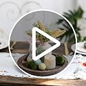 Round Wooden Candle Holder Tray - 11" Rustic Decorative Centerpiece Plate