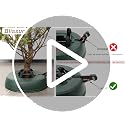 Blissun X-Large Christmas Tree Stand with Water Reservoir & Fast Clamp - Fits up to 8FT Trees