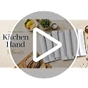 100% Cotton Kitchen Towels 6-Pack, Absorbent Dish Cloths with Hanging Loop