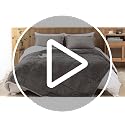 Ultra Soft Sherpa Comforter Set - Full Queen, 3 Piece Grey Bedding