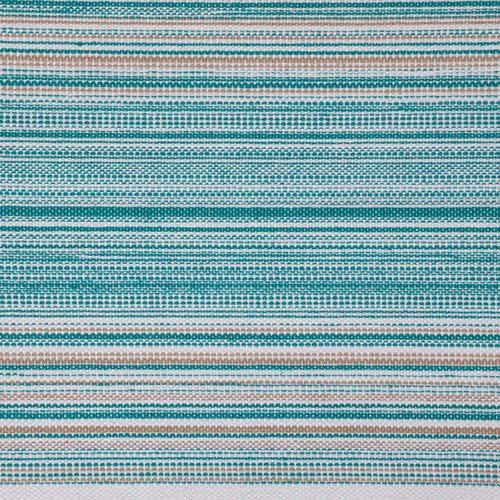 DII Everyday Collection Fringed Stripe Tabletop, Table Runner, 14x72, Teal
