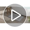 YDKGL Thin Non Slip Bath Mat, 16x24 Absorbent Quick Dry Bathroom Rug with Rubber Backing, Beige