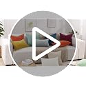 decorUhome Chenille Throw Pillow Covers 18x18, Set of 2 - Blush Pink