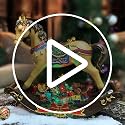 Musical LED Rocking Horse Christmas Centerpiece - Light-Up Tabletop Decor