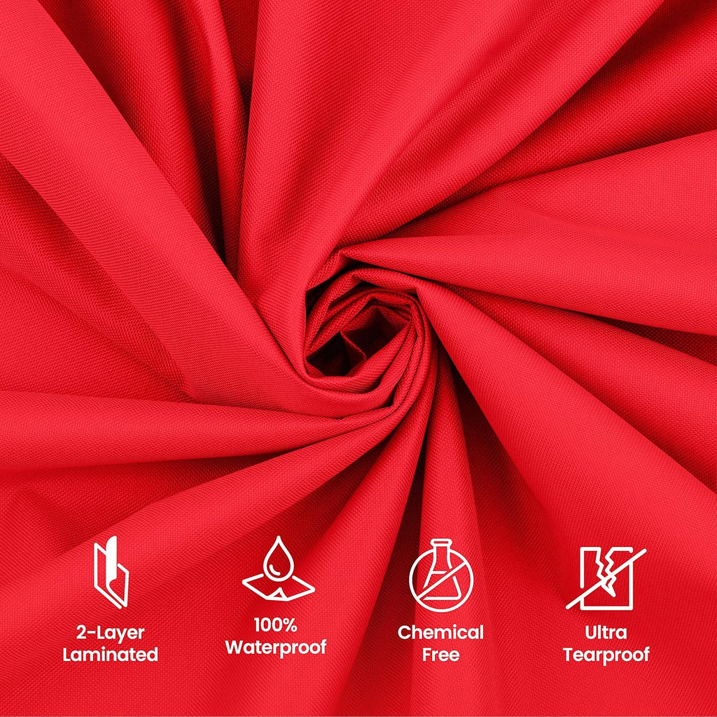 ZOBER Christmas Tree Storage Bag - Fits 9 Ft Trees - Durable 600D Oxford Fabric - Red with Strong Straps