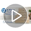 Cotton Paradise 6-Piece Turkish Towel Set - Soft & Absorbent Beige
