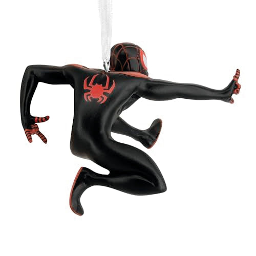 Miles Morales Spider-Man Christmas Tree Ornament, Resin Holiday Decor