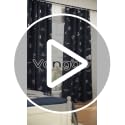 Ocean Print Blackout Curtains for Kids Bedroom, 52x63 Inch Navy, 2 Panels