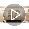 18x24 Inch Gold Wall Mirror, Rounded Rectangular Metal Framed Mirror