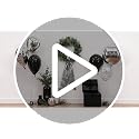 Black and White Stripe Wreath Sash for Front Door Decor, 4.5 x 56 Inch
