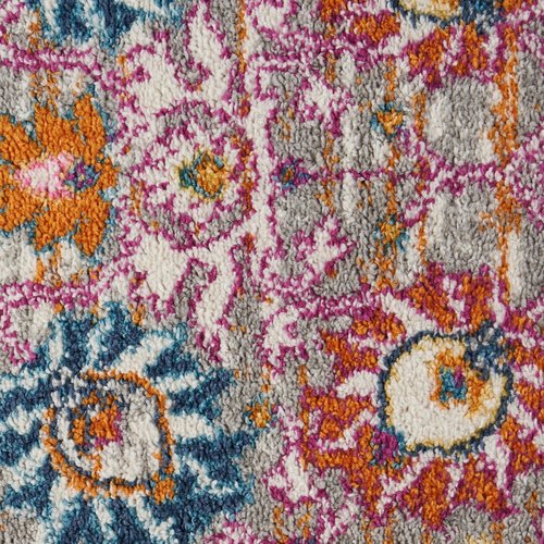 Nourison Home Passion Silver 1'10" x 6' Area Rug, Boho, Moroccan, Bed Room, Living Room, Dining Room, Kitchen, Easy Cleaning, Non Shedding, (6' Runner)