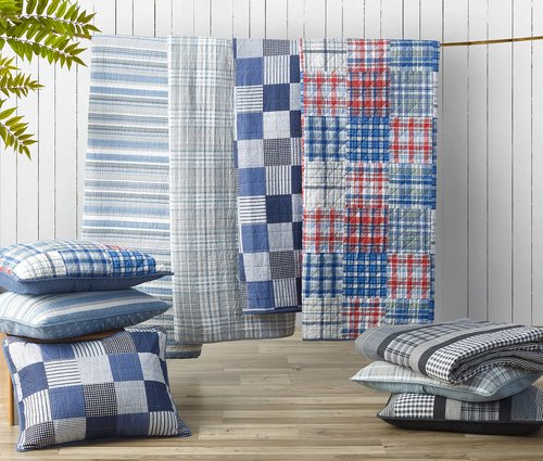 Nautica - Twin Quilt Set, Cotton Reversible Bedding, Home Decor for All Seasons, Dorm Room Essentials (Gulf Shores Grey, Twin)