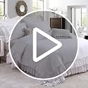 Queen Size White Ruffle Duvet Cover Set - Soft Cotton Bedding