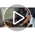 Ergonomic Gaming Chair with Footrest, Breathable Fabric Office Desk Chair