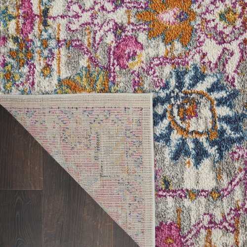 Nourison Home Passion Silver 1'10" x 6' Area Rug, Boho, Moroccan, Bed Room, Living Room, Dining Room, Kitchen, Easy Cleaning, Non Shedding, (6' Runner)