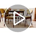 Mid-Century Modern Upholstered Dining Chairs, Set of 2, Walnut and Moss Green