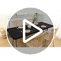 2-Pack 6ft Rectangle Spandex Fitted Tablecloth - Waterproof Stretch Cover