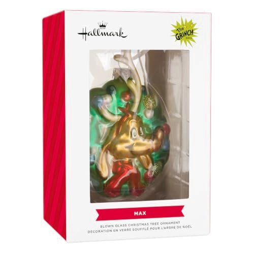 Hallmark Dr. Seuss Grinch Max in Wreath Christmas Ornament - Figural Max in Wreath