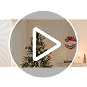 2.36-Inch Brown Glass Christmas Ornament Baubles, Set of 12